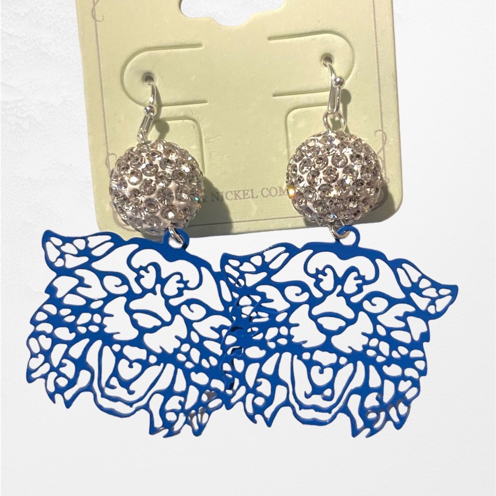 Blue Wildcat Earrings